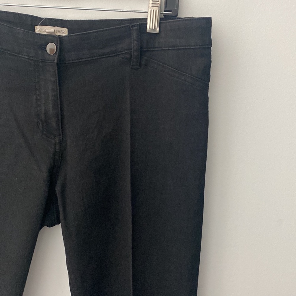 Eileen Fisher skinny black jeans with some spandex size 10 GUC